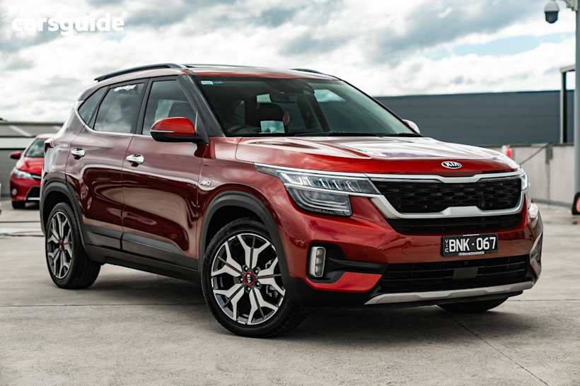 Red 2021 Kia Seltos Wagon Gt Line (Awd)