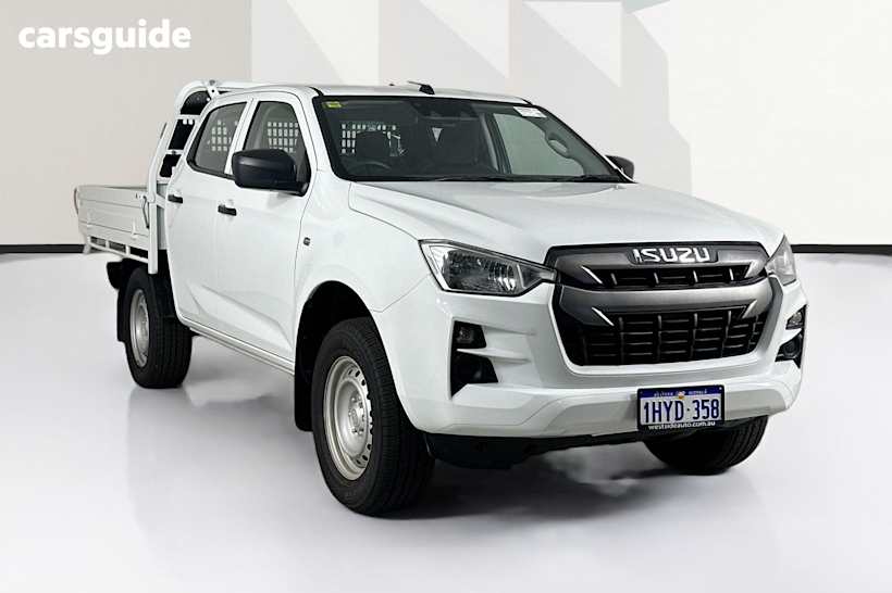 White 2021 Isuzu D-MAX Crew Cab Chassis Sx (4X4)