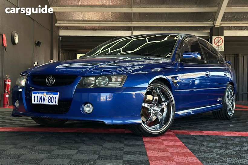 Blue 2005 Holden Commodore Sedan SS R