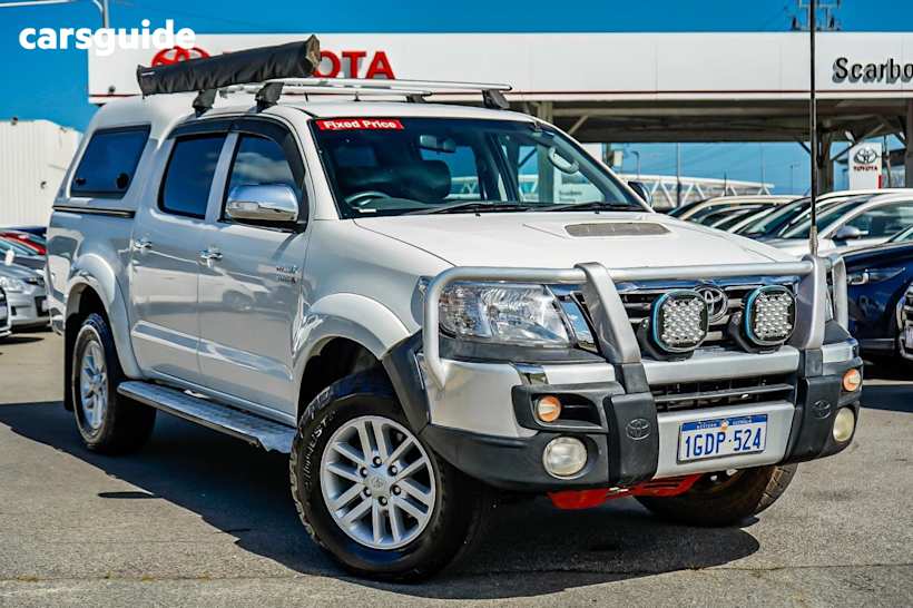 White 2012 Toyota Hilux Ute Tray SR5 4X4