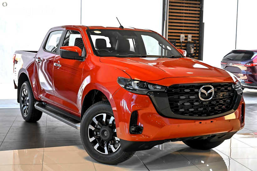 Red 2025 Mazda BT-50 Ute Tray GT 4X4