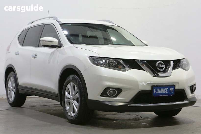White 2015 Nissan X-Trail SUV ST-L F