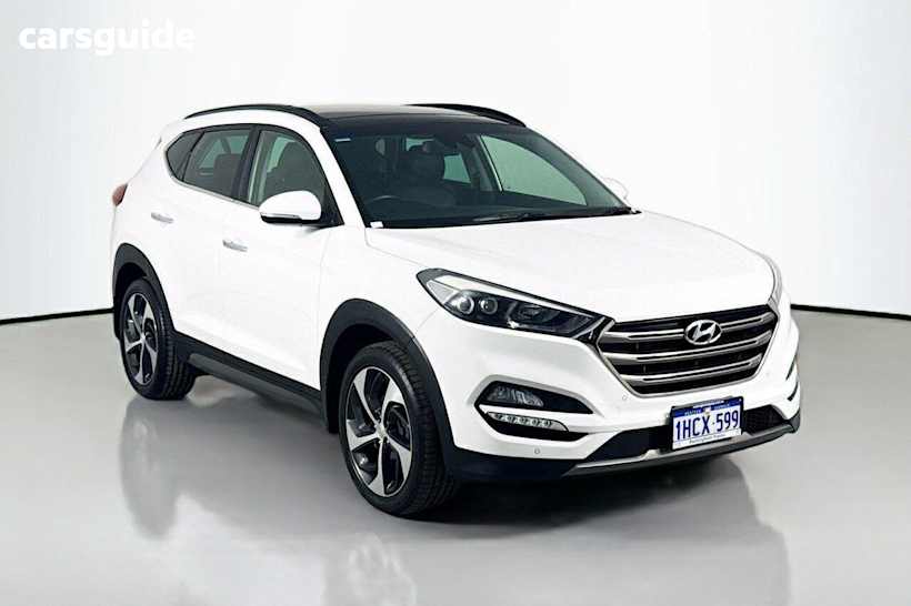 White 2016 Hyundai Tucson Wagon Highlander (Awd)