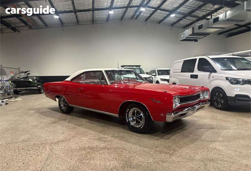 Red 1968 Plymouth Sport Satellite Coupe