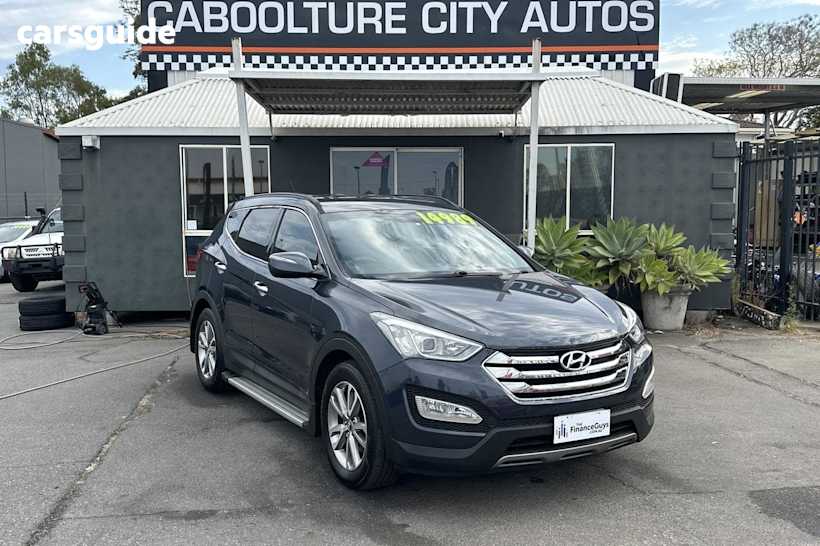 Grey 2013 Hyundai Santa FE Wagon Elite Crdi (4X4)