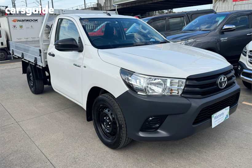 White 2018 Toyota Hilux Ute Tray WORKMATE R