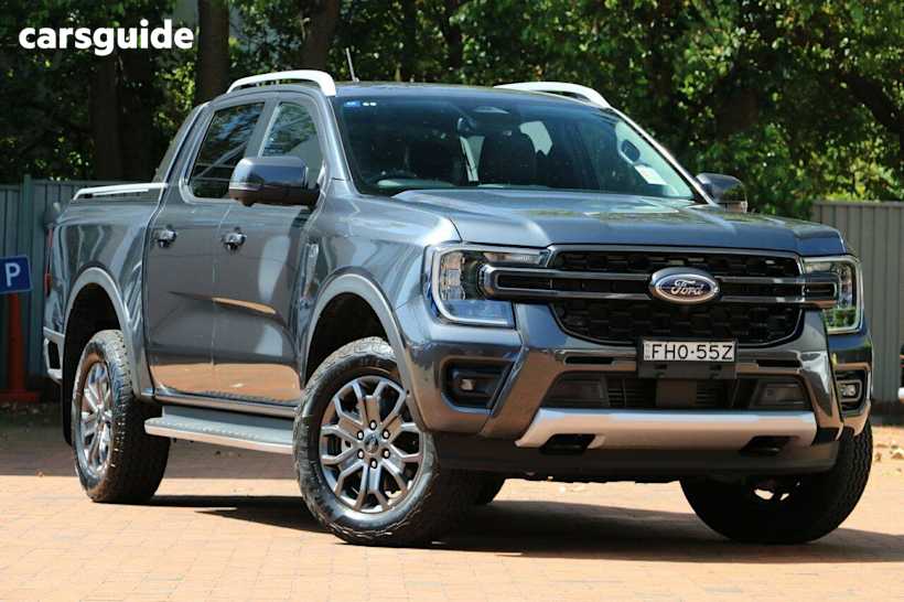 Grey 2024 Ford Ranger Ute Tray WILDTRAK 4X4