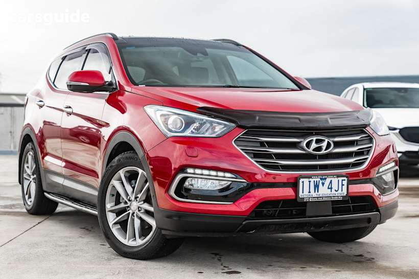 Red 2016 Hyundai Santa FE Wagon Highlander Crdi (4X4)