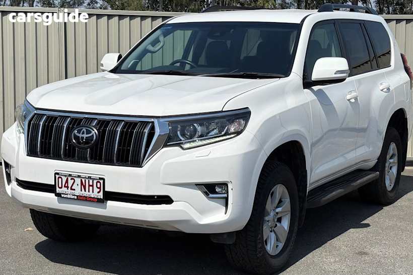White 2023 Toyota Landcruiser Prado Wagon Gxl Flat Tailgate