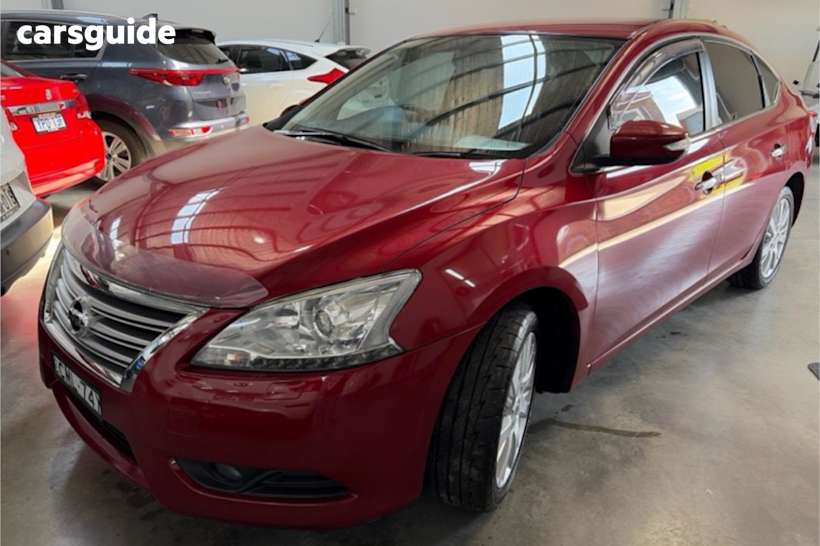 Red 2013 Nissan Pulsar Sedan Ti