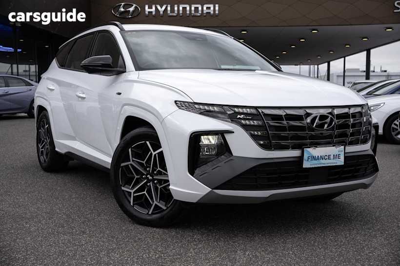 White 2023 Hyundai Tucson SUV N LINE F
