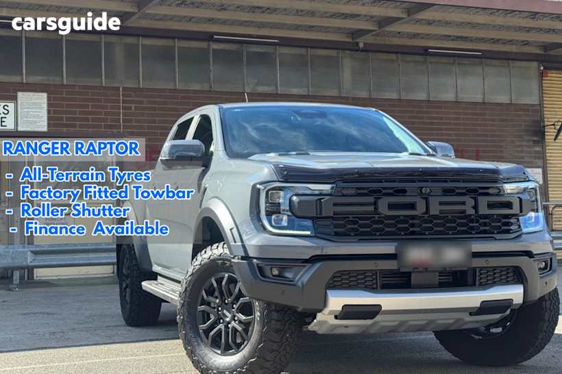 Grey 2024 Ford Ranger Ute Tray RAPTOR 4X4