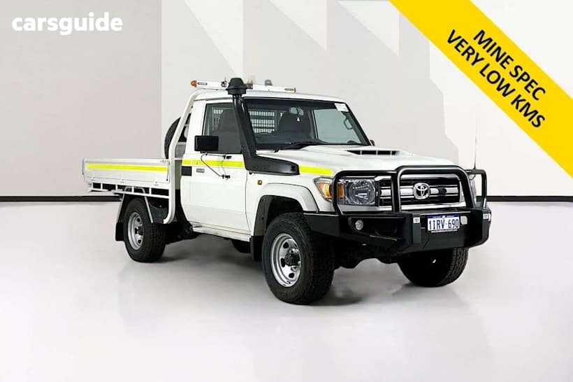 White 2022 Toyota Landcruiser Cab Chassis Gxl
