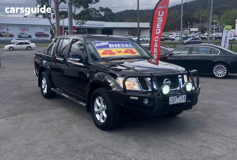 Black 2012 Nissan Navara Ute Tray ST 25TH ANNIVERSARY 4X4