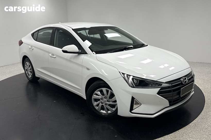 White 2020 Hyundai Elantra Sedan GO F
