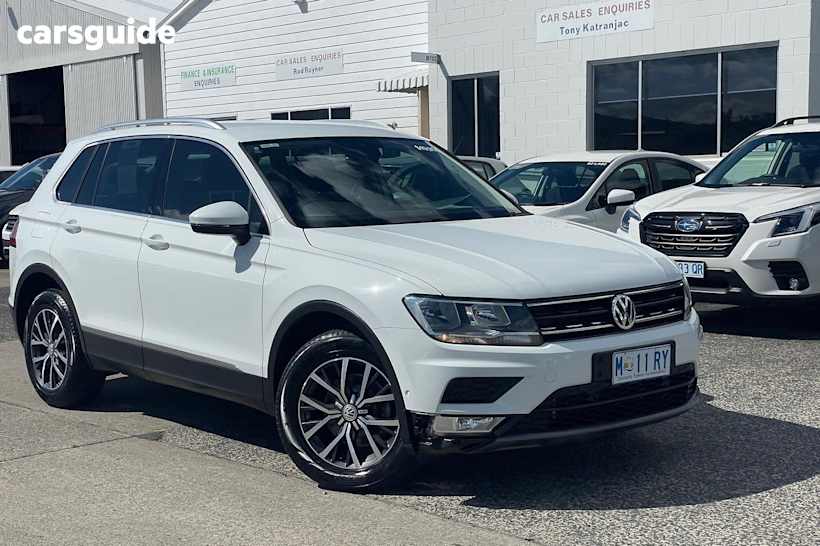 White 2016 Volkswagen Tiguan SUV 110TDI COMFORTLINE 4WD