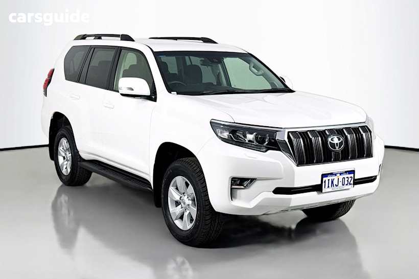White 2022 Toyota Landcruiser Prado Wagon Gxl Flat Tailgate