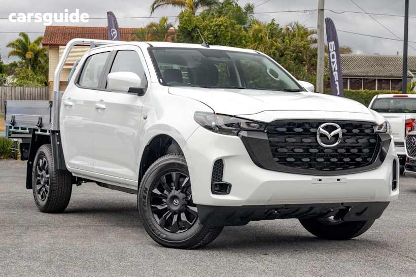 White 2025 Mazda BT-50 Dual Cab Chassis Xt (4X4)