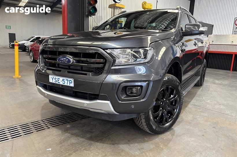 Grey 2021 Ford Ranger Double Cab Pick Up Wildtrak 2.0 (4X4)