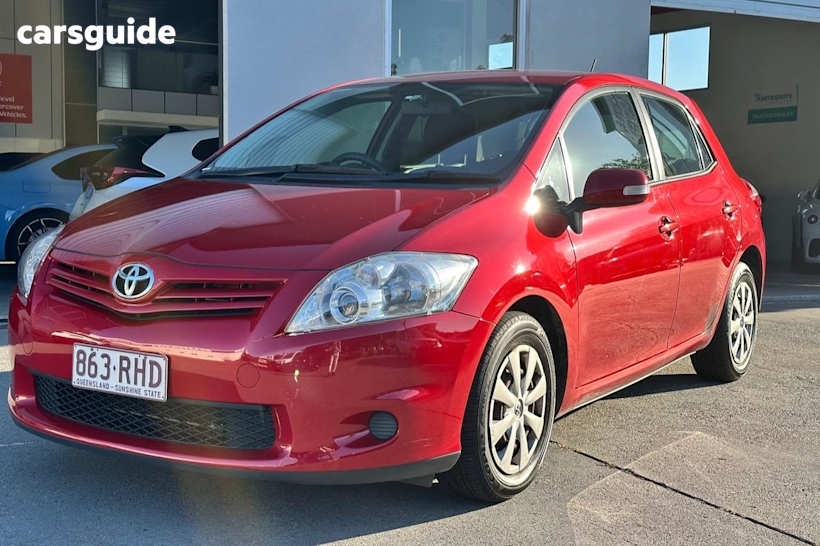 Red 2010 Toyota Corolla Hatchback Ascent
