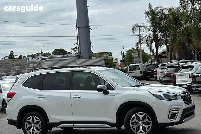 White 2021 Subaru Forester SUV HYBRID L 4WD