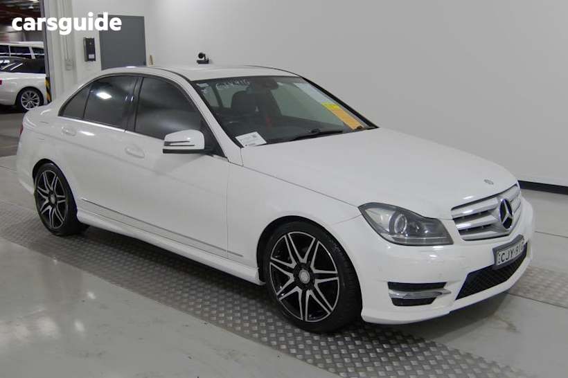 White 2012 Mercedes-Benz C250 Sedan Cdi Avantgarde Be