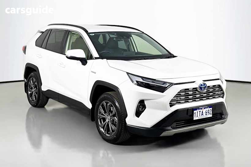 White 2022 Toyota RAV4 Wagon Gxl (2Wd) Hybrid