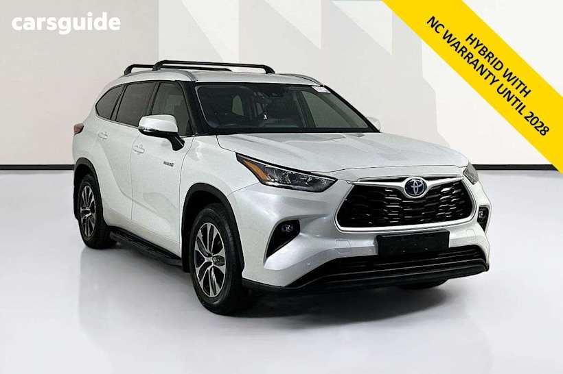 White 2023 Toyota Kluger Wagon Gxl Hybrid Awd