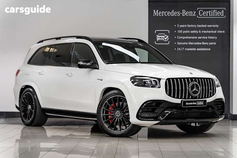 White 2021 Mercedes-Benz GLS-Class SUV GLS63 AMG 4WD