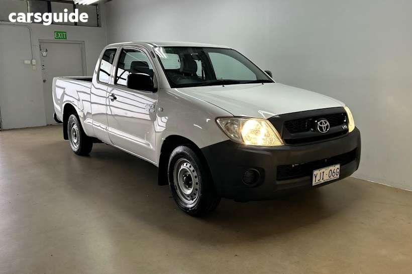 White 2008 Toyota Hilux X Cab Pickup Sr