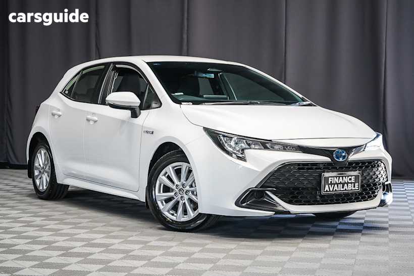 White 2023 Toyota Corolla Hatchback Ascent Sport Hybrid
