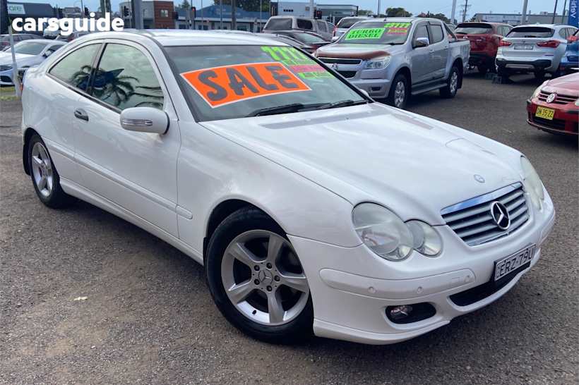 White 2004 Mercedes-Benz C200 Coupe Kompressor
