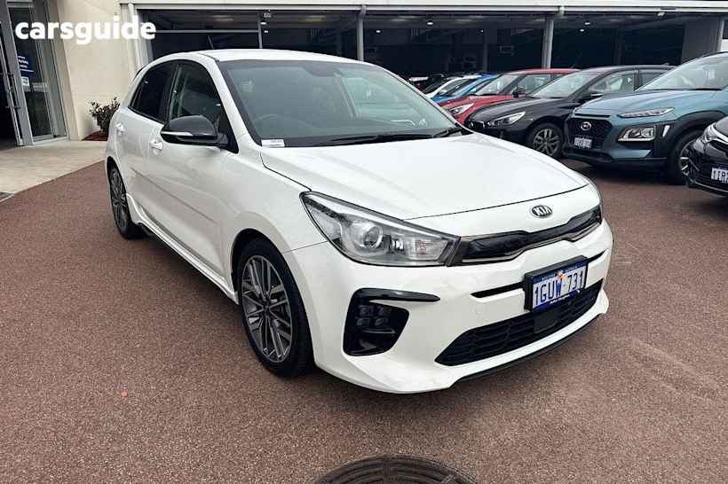White 2019 Kia RIO Hatch GT-LINE F