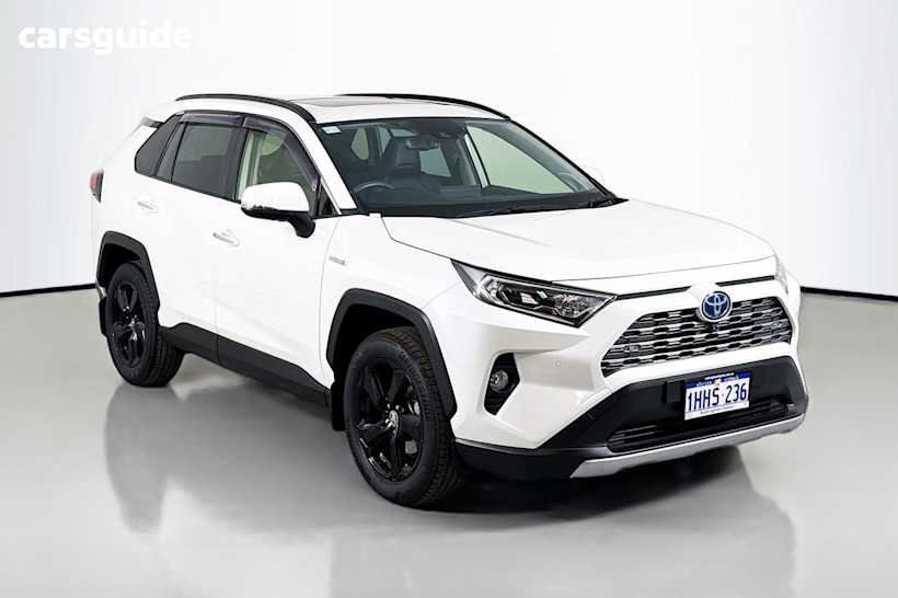 White 2021 Toyota RAV4 Wagon Cruiser (2Wd) Hybrid