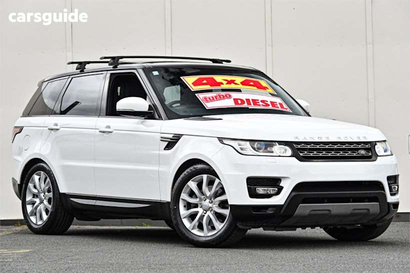 White 2015 Land Rover Range Rover Sport SUV TDV6 SE 4X4