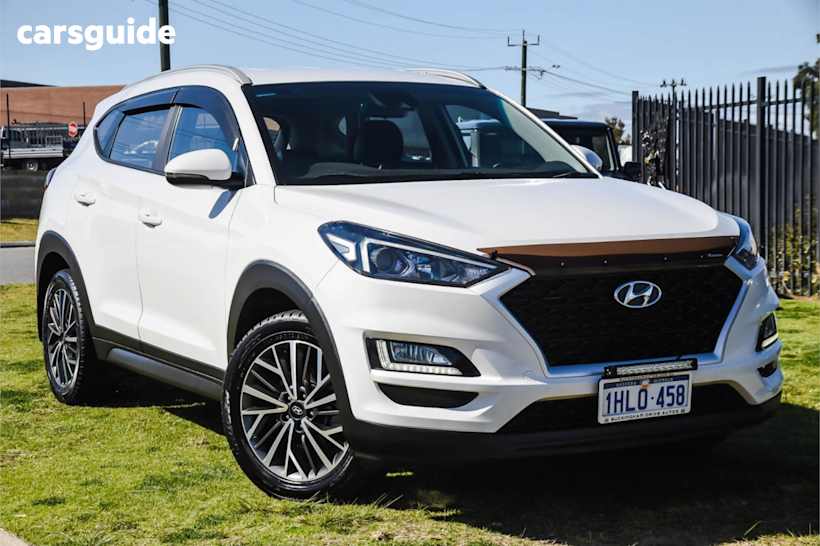 White 2020 Hyundai Tucson SUV ACTIVE X F