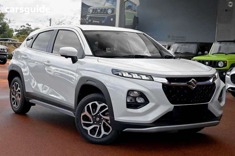 White 2025 Suzuki Fronx SUV HYBRID F