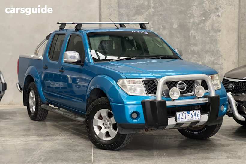 Blue 2007 Nissan Navara Dual Cab Pick-up St-X (4X4)