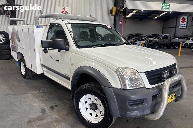 White 2004 Holden Rodeo Cab Chassis Lx
