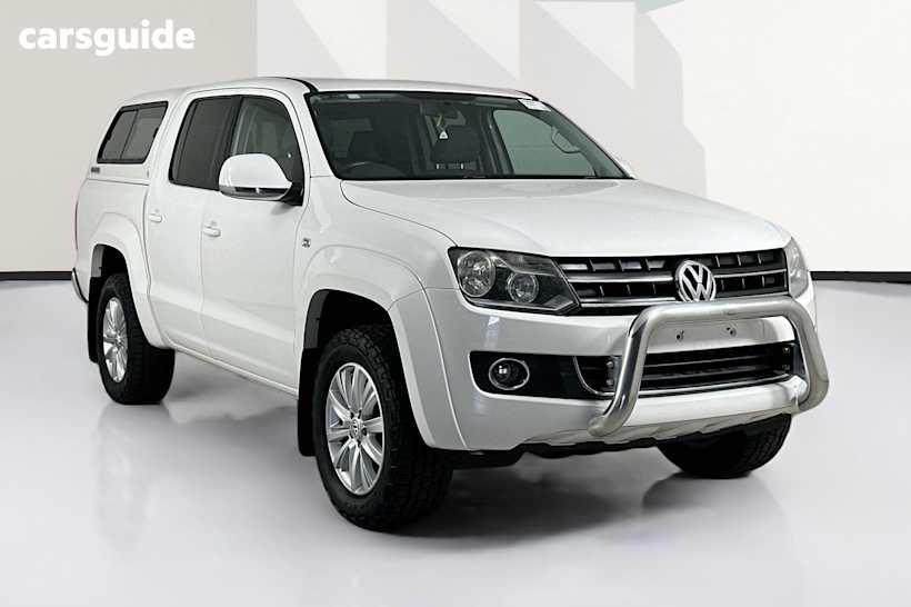 White 2012 Volkswagen Amarok Dual Cab Utility Tdi400 Highline (4X4)