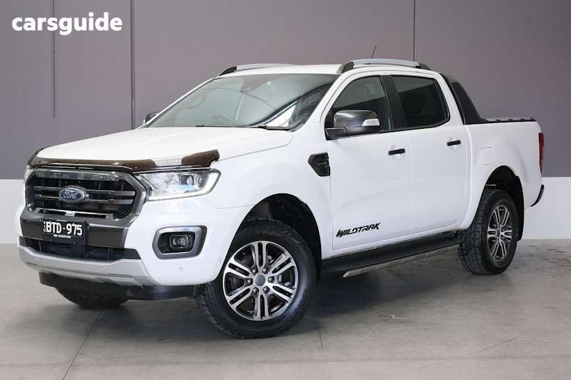 White 2021 Ford Ranger Ute Tray WILDTRAK 4X4