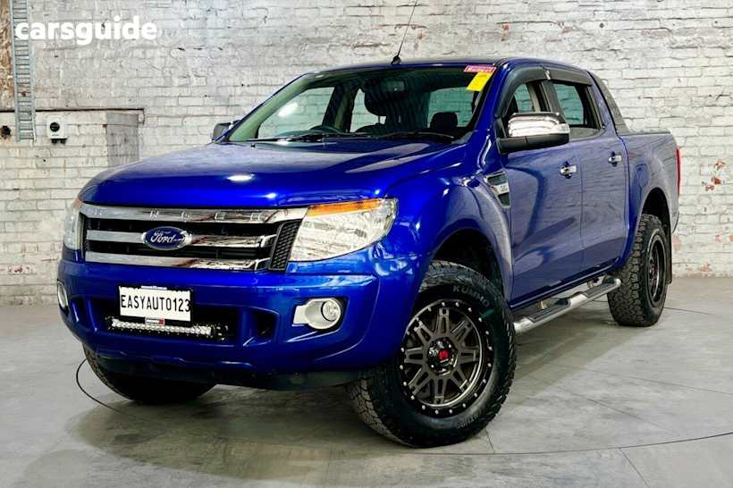 Blue 2014 Ford Ranger Dual Cab Utility Xlt 3.2 (4X4)