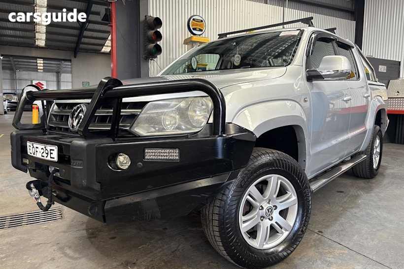 Silver 2014 Volkswagen Amarok Dual Cab Utility Tdi400 Highline (4X4)