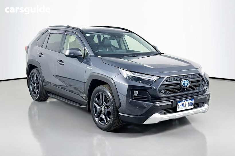 Silver 2022 Toyota RAV4 Wagon Edge (Awd) Hybrid