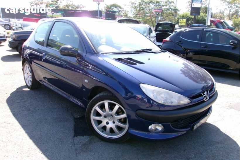 Blue 2002 Peugeot 206 Hatchback Gti