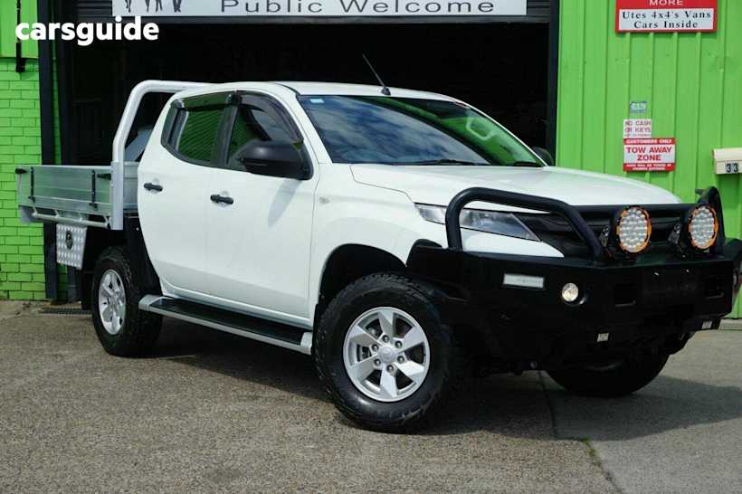 White 2020 Mitsubishi Triton Ute Tray GLX+ 4X4