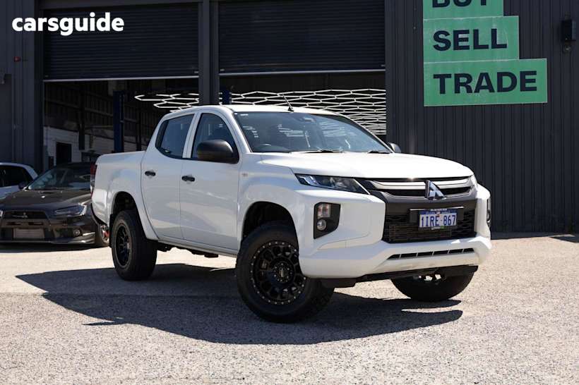 White 2019 Mitsubishi Triton Ute Tray GLX ADAS 4X4