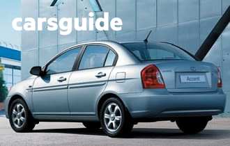 Blue 2007 Hyundai Accent Sedan Slx