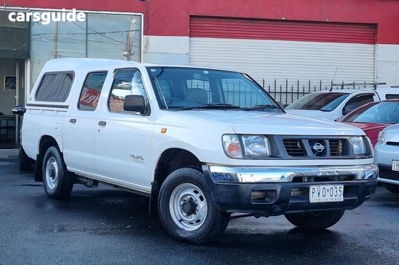 White 1999 Nissan Navara Dual Cab Pick-up Dx