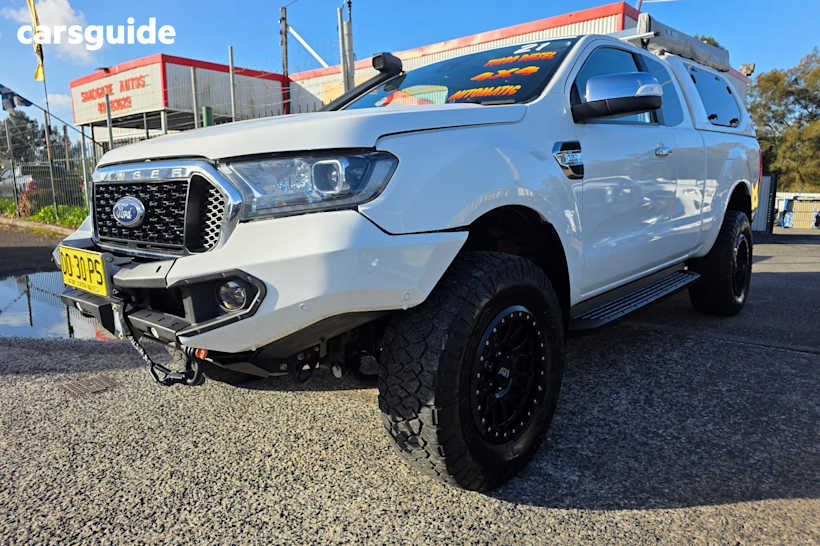 White 2021 Ford Ranger Ute Tray XLT